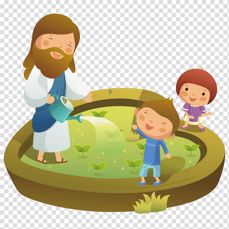 Gardening with children transparent background PNG clipart