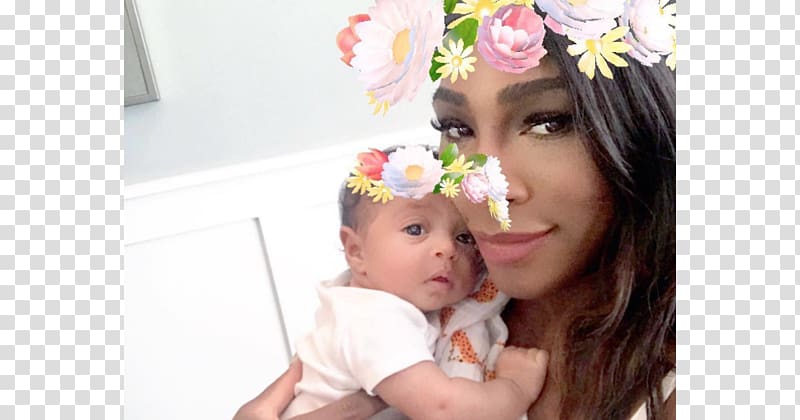 Serena Williams Tennis Mother Daughter Infant, serena wiliams transparent background PNG clipart