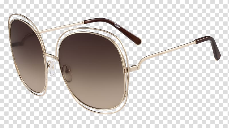 Aviator sunglasses Chloé Eyewear, Sunglasses transparent background PNG clipart