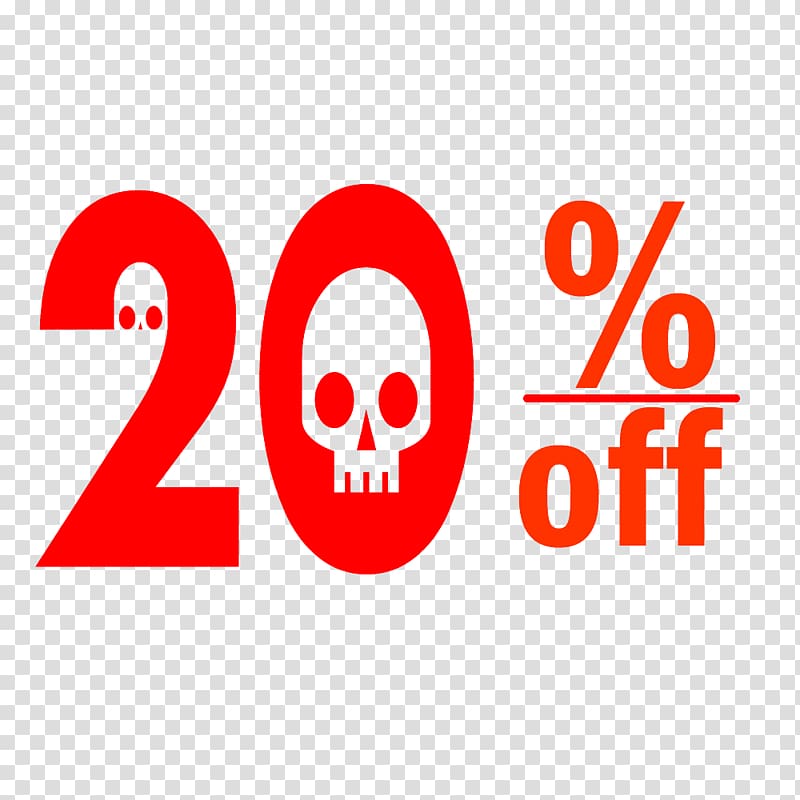 Halloween 20% Discount Tag., others transparent background PNG clipart