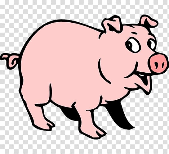 Wild boar Pig roast , cartoon pig transparent background PNG clipart