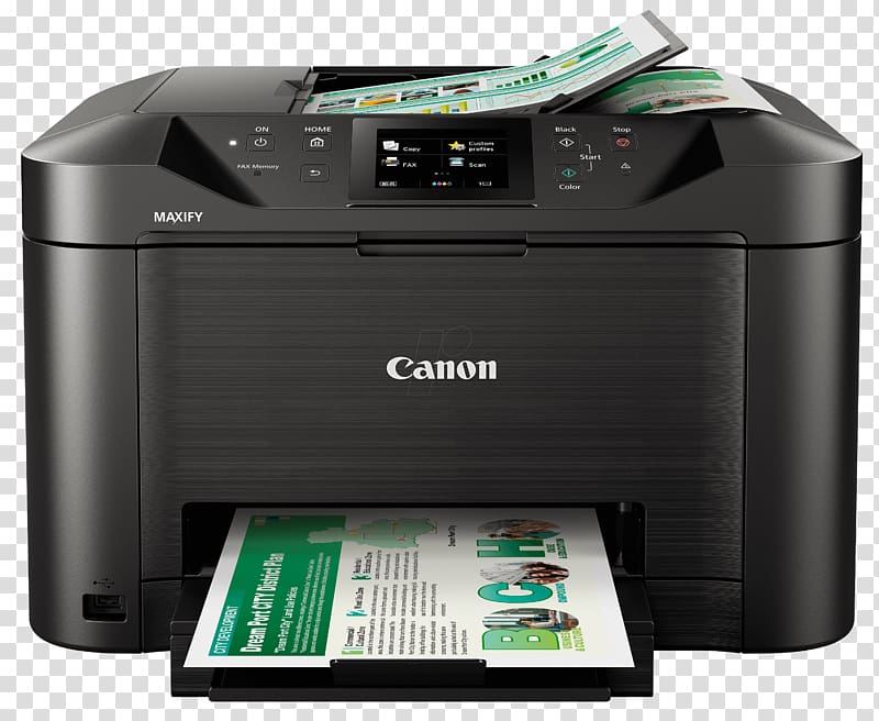Multi-function printer Inkjet printing Canon, printer transparent background PNG clipart