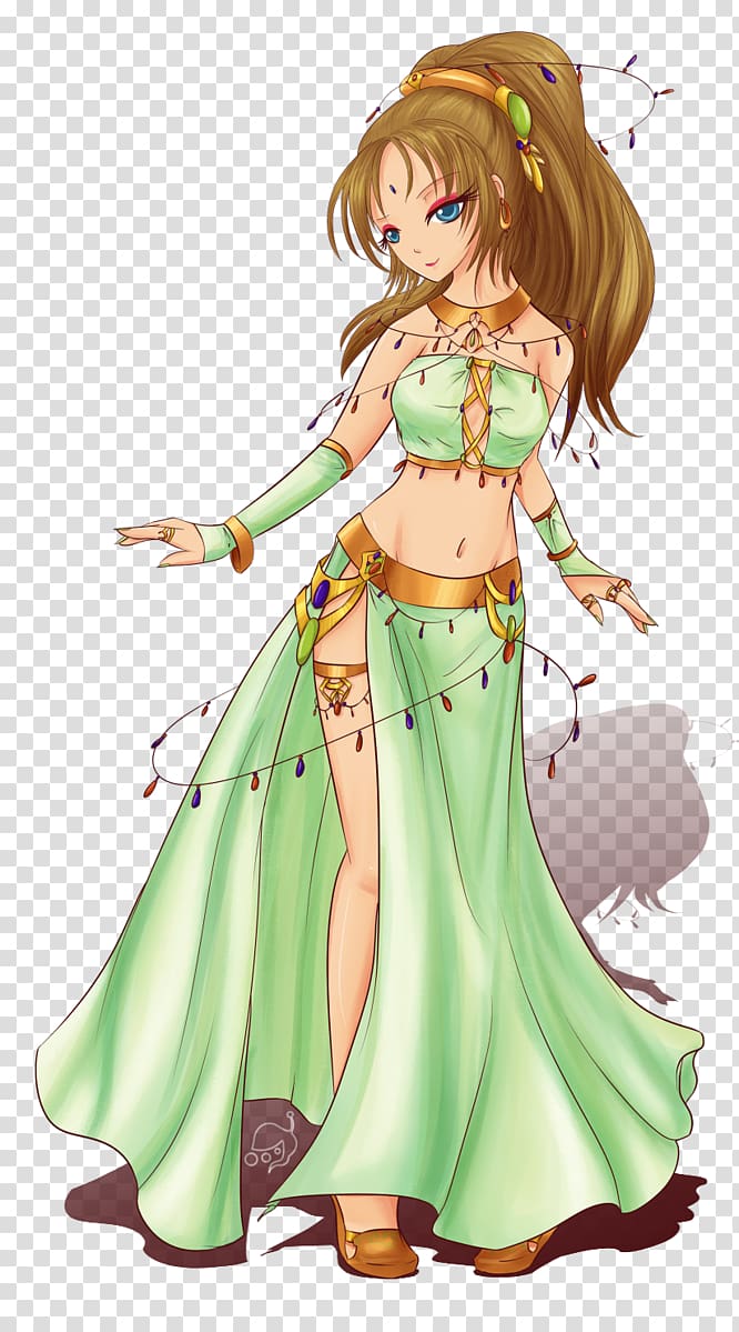 Anime Belly dance Art Mangaka, Anime transparent background PNG clipart.