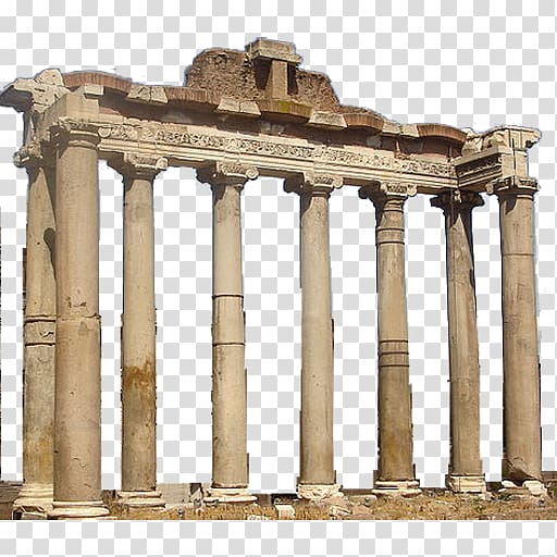 Roman temple Roman Forum Arch of Septimius Severus Temple of Saturn Campitelli, others transparent background PNG clipart