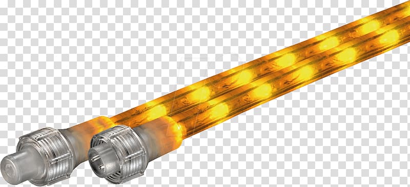 Yellow Rope light Lichtslang Light-emitting diode Color, rope with lamp transparent background PNG clipart