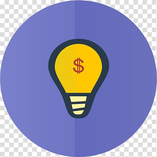 red dollar sign inside yellow light bulb , symbol yellow logo, Idea transparent background PNG clipart