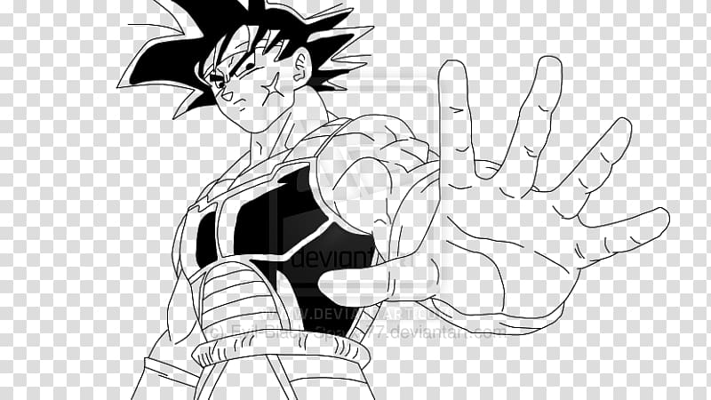 Gohan Goku Sketch Coloring book Drawing, goku transparent background PNG clipart