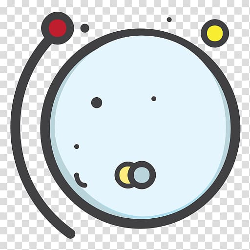 Planet Solar System Pluto Icon, Space decorative elements transparent background PNG clipart
