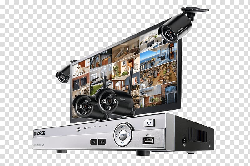 Wireless security camera Digital Video Recorders Lorex Technology Inc Closed-circuit television, cctv camera dvr kit transparent background PNG clipart