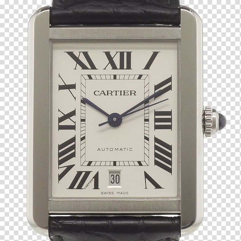 Cartier Tank Solo Watch Cartier Tank Louis Cartier, watch transparent background PNG clipart