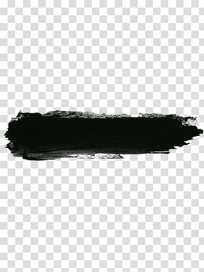 black ink brush transparent background PNG clipart