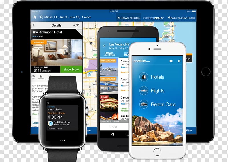 Priceline.com Booking Holdings Mobile Phones Travel website, Mobile Application transparent background PNG clipart