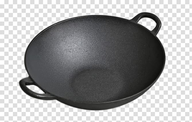 Frying pan Cast iron Wok Cast-iron cookware, Vintage green wok transparent background PNG clipart