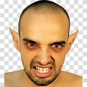 Costume party Halloween costume Ear Prosthetic Makeup, ear transparent background PNG clipart thumbnail