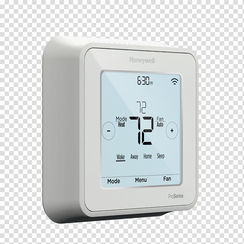 Smart thermostat Honeywell Programmable thermostat Home Automation Kits, thermostat transparent background PNG clipart