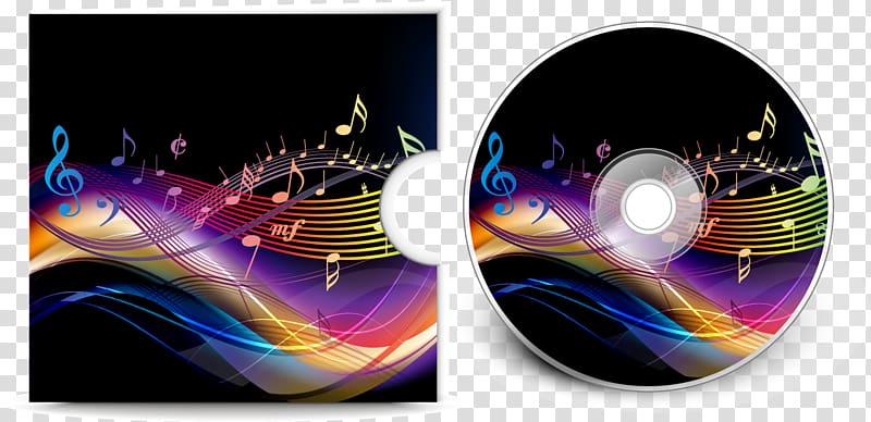 Compact disc Template Optical disc packaging Cover art Album cover, design transparent background PNG clipart