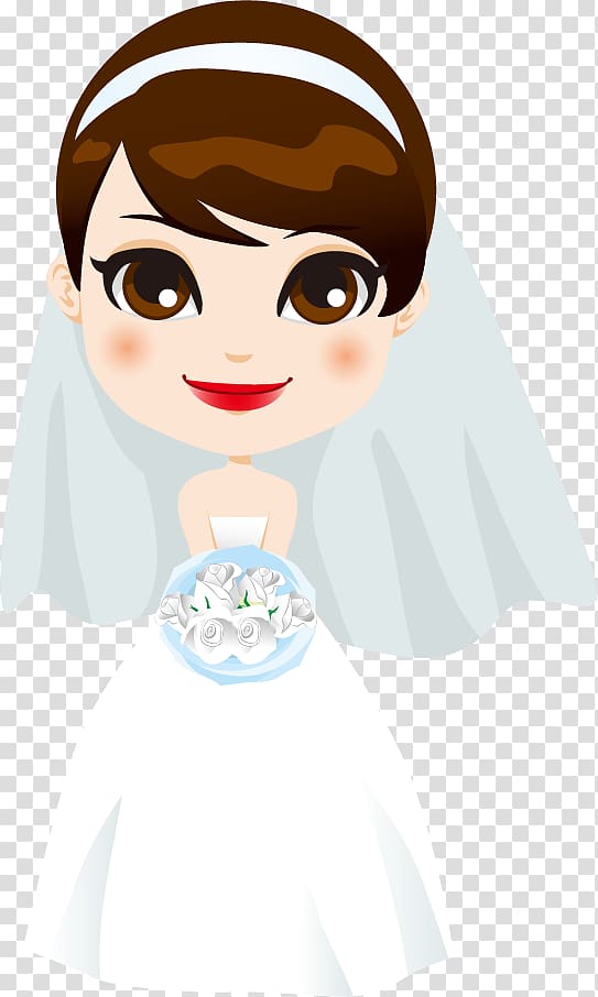 Wedding invitation Bride Illustration, bride transparent background PNG clipart