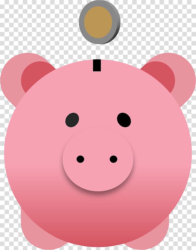 Piggy bank transparent background PNG clipart