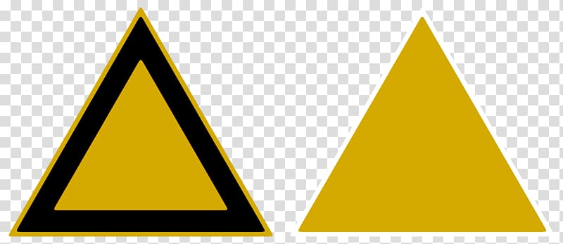 Triangle Warning sign , triangles transparent background PNG clipart