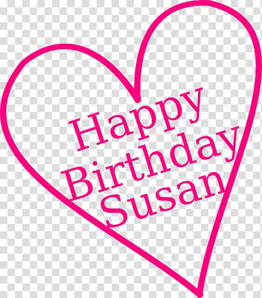 Birthday cake , Susan transparent background PNG clipart