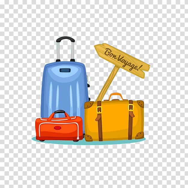 House Baggage Suitcase Self-service laundry Travel, Cartoon luggage transparent background PNG clipart