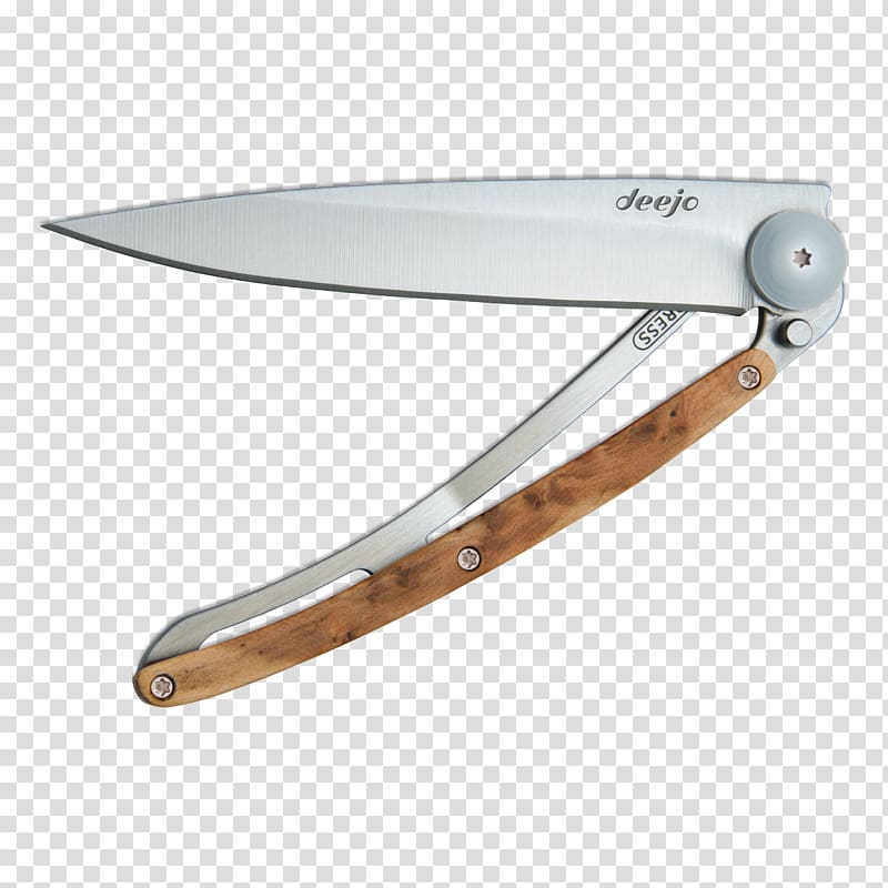 Pocketknife Wood Blade Liner lock, knife transparent background PNG clipart