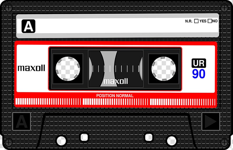 cassette tape illustration, Audio Cassette Maxoll transparent background PNG clipart