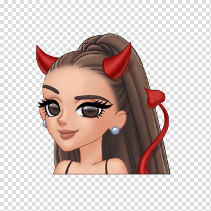 Emoji Dangerous Woman Moonlight United States, ariana grande transparent background PNG clipart