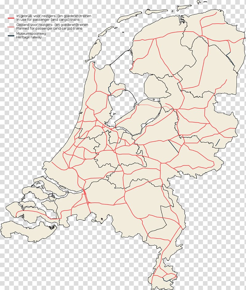 Nederlandse Spoorwegen Map Rail transport in the Netherlands, Government Of The Netherlands transparent background PNG clipart