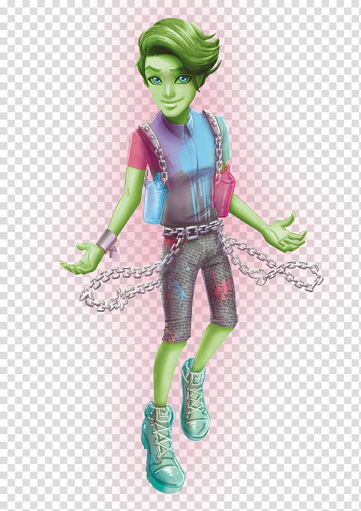 Porter Geiss Monster High: Haunted Frankie Stein, doll transparent background PNG clipart
