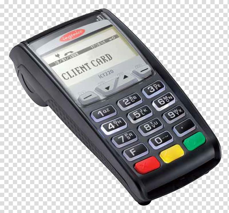 EMV Ingenico Contactless payment PIN pad Computer terminal, credit card transparent background PNG clipart