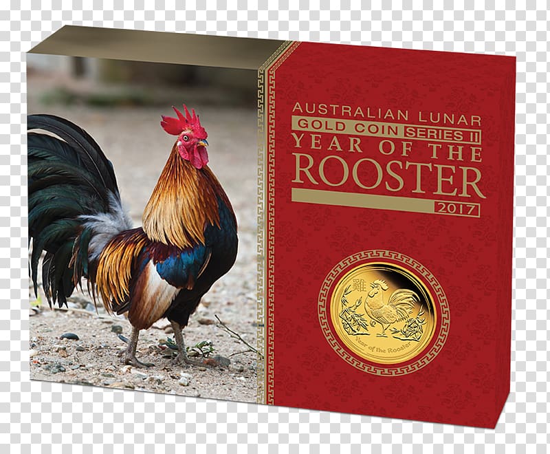 Perth Mint Proof coinage Gold Rooster, 2017 year of the rooster transparent background PNG clipart