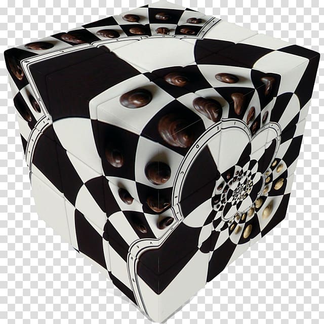 Jigsaw Puzzles V-Cube 7 Chessboard, rubik's cube card transparent background PNG clipart