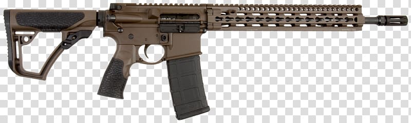 Black Creek M4 carbine Daniel Defense Close Quarters Battle Receiver, weapon transparent background PNG clipart