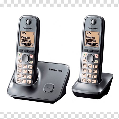 Cordless telephone Digital Enhanced Cordless Telecommunications Panasonic KX-TG1611SPH, Panasonic phone transparent background PNG clipart