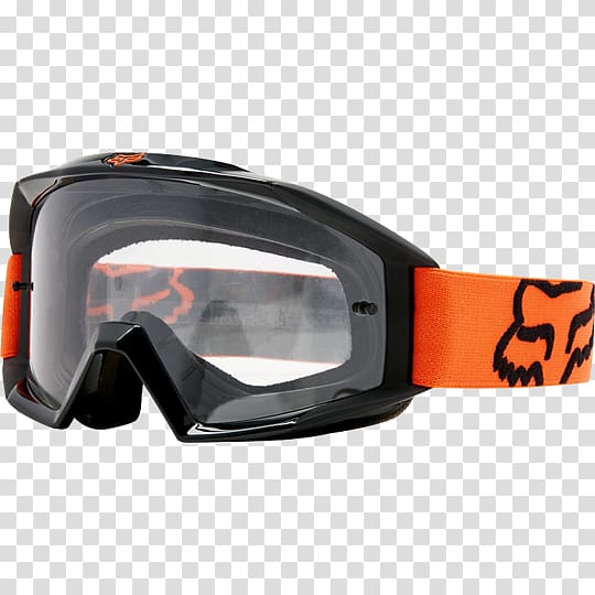 Goggles Fox Racing Motocross Motorcycle Anti-fog, GOGGLES transparent background PNG clipart