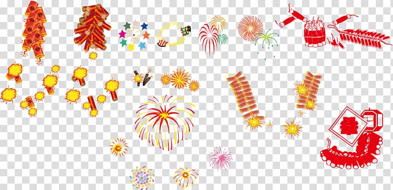 Fireworks Chinese New Year Firecracker Euclidean , Chinese New Year fireworks transparent background PNG clipart