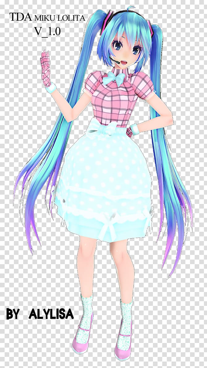 MikuMikuDance Hatsune Miku Vocaloid Kaito, hatsune miku transparent background PNG clipart