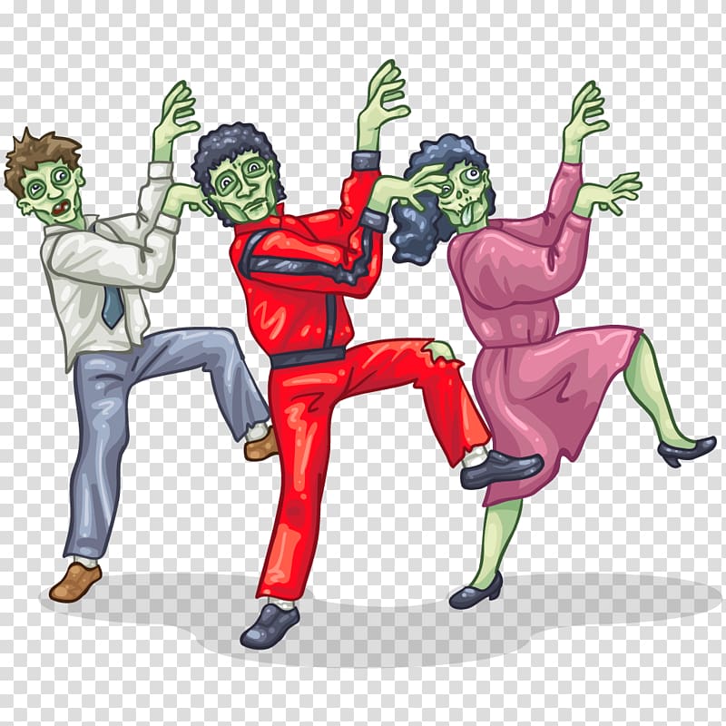 Dance Thriller Art Flash mob, dancing transparent background PNG clipart