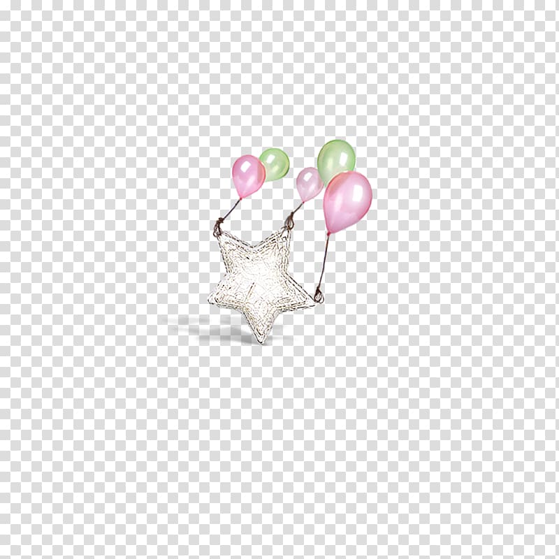Balloon Gift Toy, Stars and balloons transparent background PNG clipart
