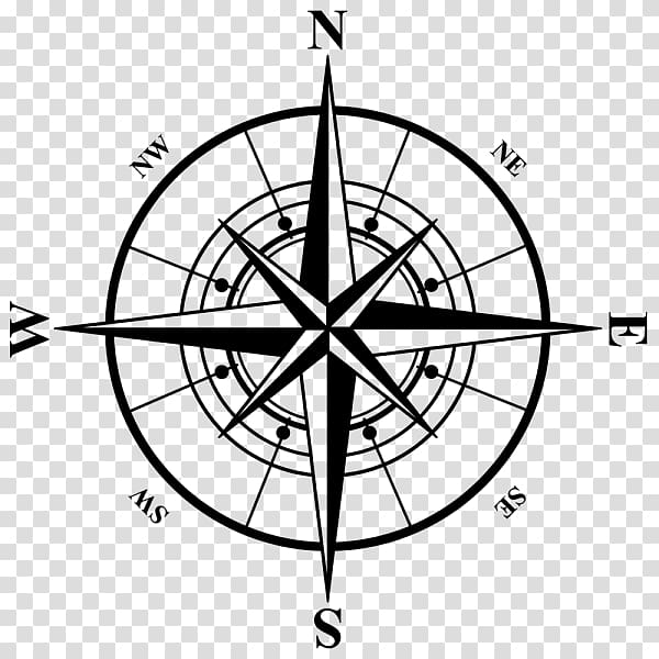black compass logo, Compass rose , gps logo transparent background PNG clipart