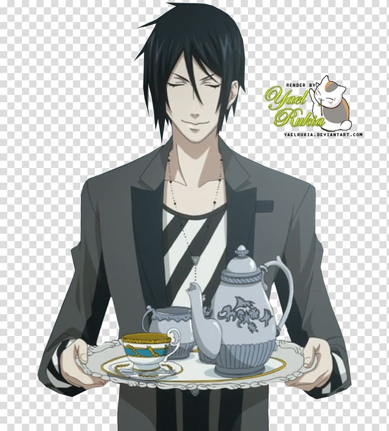 Sebastian Michaelis Black Butler Ciel Phantomhive Manga, sebastian transparent background PNG clipart