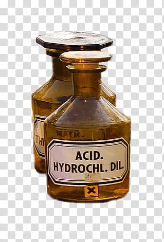 acid hydrocil bottle, Pharmacy Flasks Acid transparent background PNG clipart