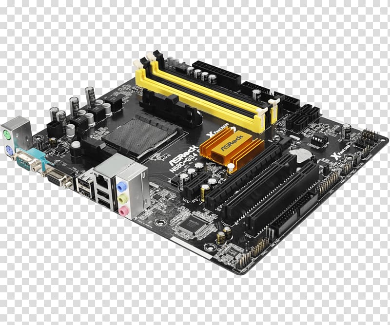 Socket AM3 AMD FX microATX ASRock N68C-GS4 FX Motherboard, asrock 960gm-vgs3 fx transparent background PNG clipart