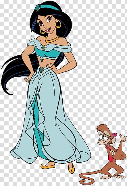 Princess Jasmine Aladdin Abu Genie Rajah, princess jasmine transparent background PNG clipart