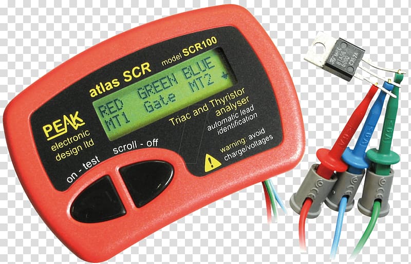 Electronic component Electronics TRIAC Thyristor Multimeter, atlas transparent background PNG clipart