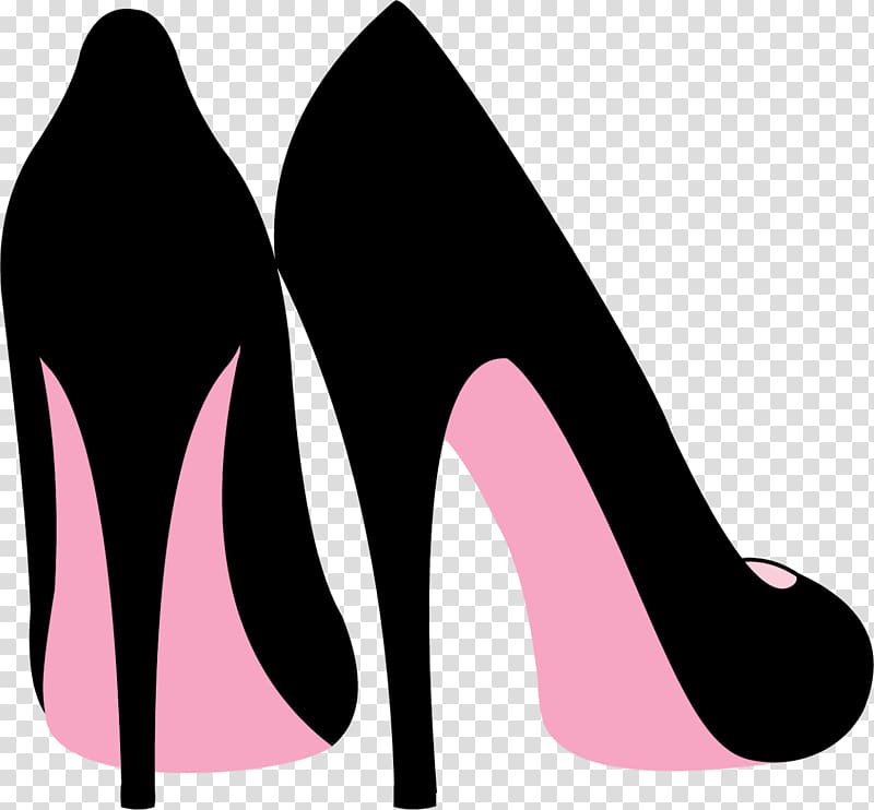 silhouette red bottom heels clipart