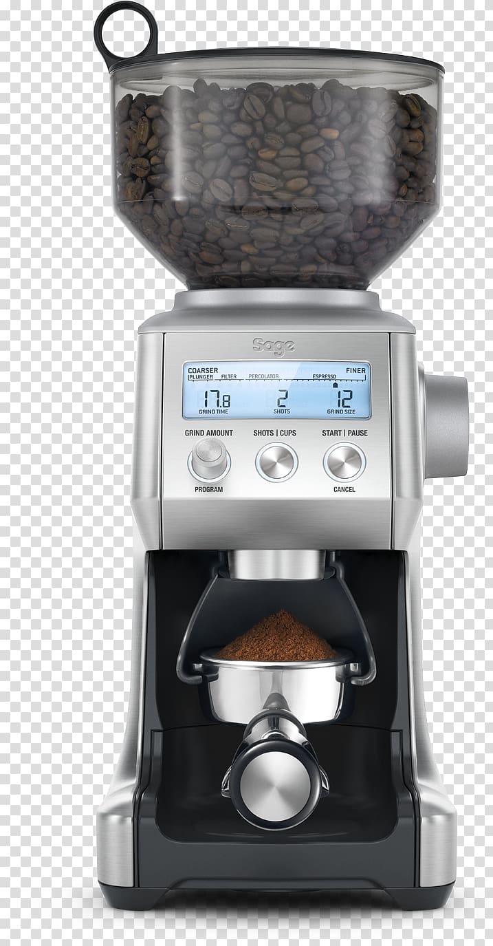 Breville Smart Coffee Grinder pro Espresso Breville Smart Grinder Pro Sage Smart Grinder, coffee transparent background PNG clipart