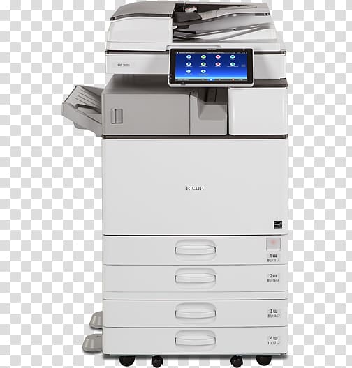 Ricoh Multi-function printer copier Office Supplies, gestetner printer transparent background PNG clipart