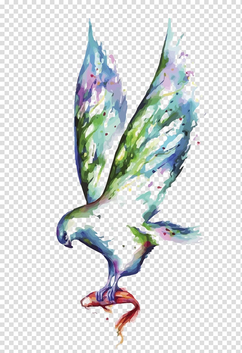 Visual arts Canvas print Painting Gallery wrap, Watercolor Eagle transparent background PNG clipart